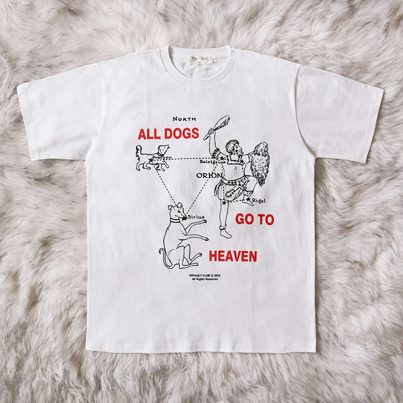 New 2023 Men Cotton All Dogs Lovers TUFF CROWD T Shirts T-Shirt Hip Hop Skateboard Street T-Shirts Tee Shirt Top kenye #227