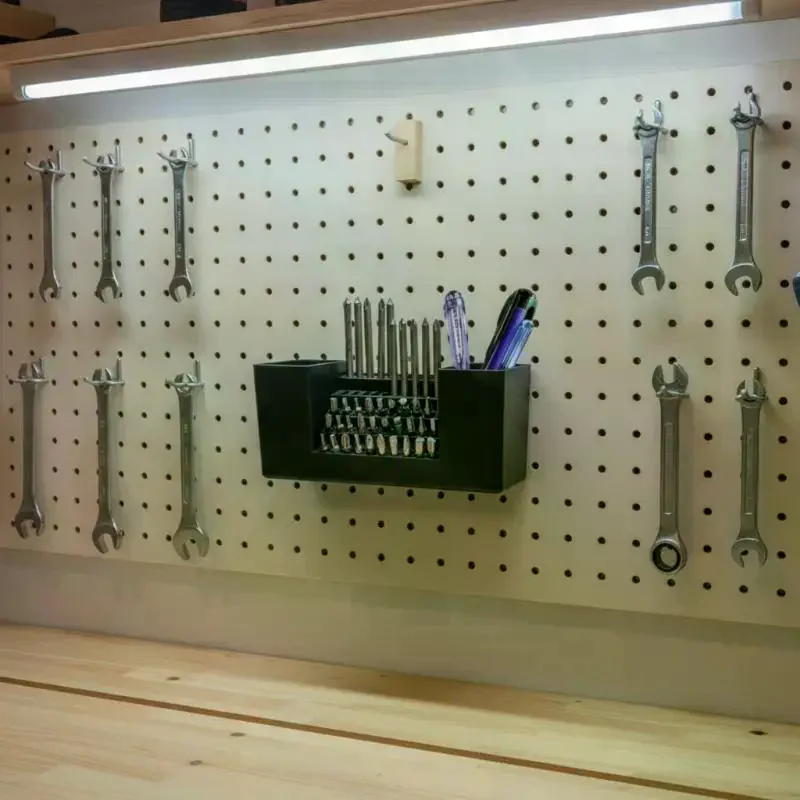 50Hole Drill Bit Organizers Screwdriver Bits Holder Storage Tool Box Heavy Duty Tool Bag With Power Gift Power Rack