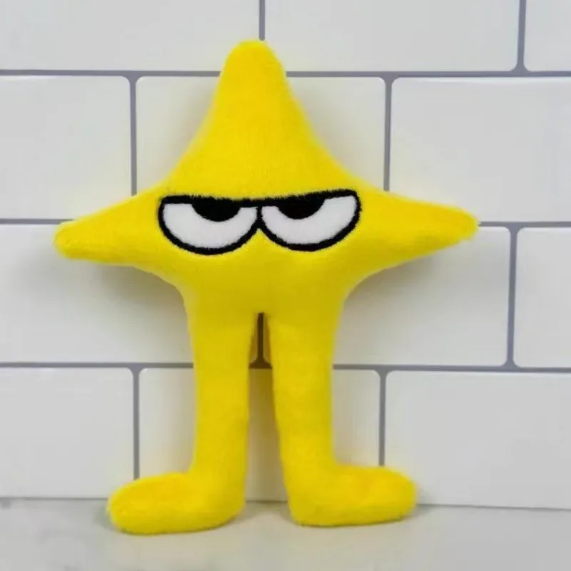 25cm Starwalker Plush Toy Yellow Star Soft Stuffed Doll Anime Game Character Action Figure Boys  Girls Fans Birthday Gift Decor