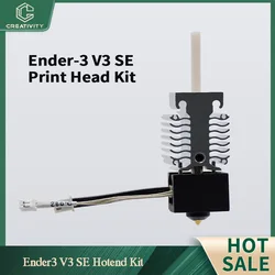 NEW Hotend Kit For Ender 3 V3 SE Titanium Alloy Throat Bimetal Heatbreak 24V 40W J-head Ceramic Heater Thermistor Hot End Kit