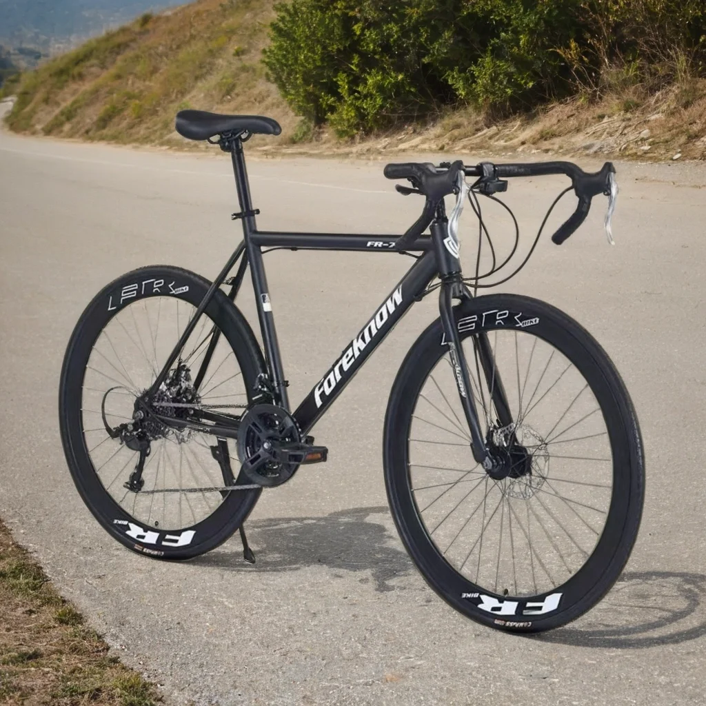 Manubrio curvo 700C Bicicletta da strada Bicicletta da corsa su strada super leggera Freno a doppio disco 27/30 velocità Ghiaia bicicleta ciclismo per adulti