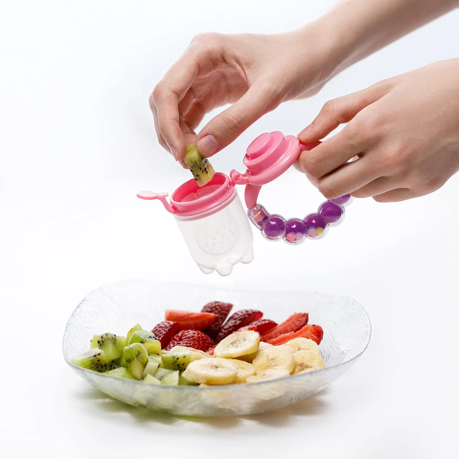 Alimentador De Frutas De Bebê De Silicone, Nibbler De Alimentos Frescos, Chupeta para Alimentação, Atacado