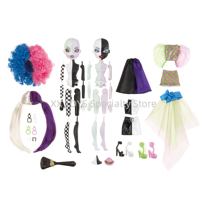 Bratzillaz House of Witchez Back To Magic Doll Illiana Honesty Glam Gets Wicked Switch-A-Witch Doll DIY Design Doll Girl Gifts