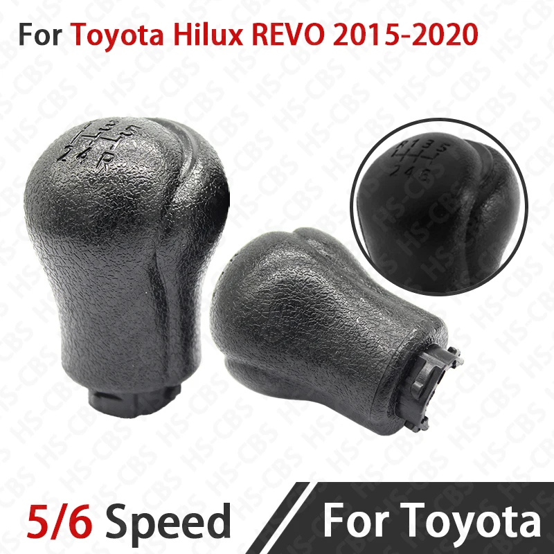 

Car Gear Shift Knob Head Special ABS 5 Speed Car Gear Shift HandBall Replacement Parts For Toyota Hilux Revo 2015-2020