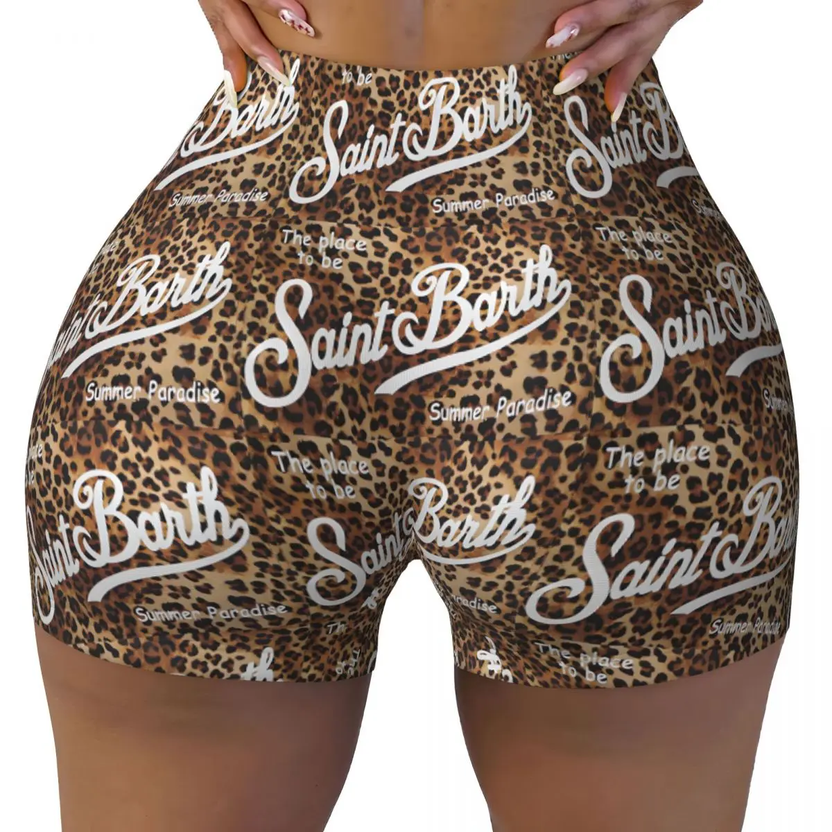 

Custom S-SAINT B-BARTH Gym Volleyball Biker Shorts for Women Workout Yoga Shorts