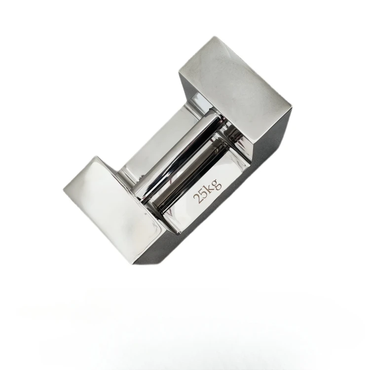 Veidt Weighing 20kg Stainless Steel Grip Handle Stackable Test Weight M1 Class Calibration Weight for Crane Laboratory Elevator