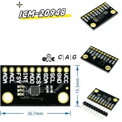 ICM-20948 Sensor Module 9 Axis MEMS Motion Tracking Device Sensor Low Power CJMCU-20948 Integrated Circuits ICM20948