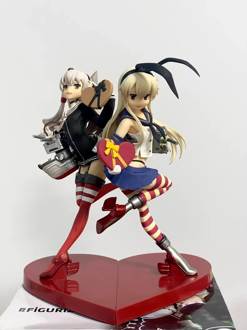 

In Stock Genuine Taito Kantai Collection Limited Valentine'S Day Chocolate Series Shimakaze Amatsukaze Pvc Figure Anime Model