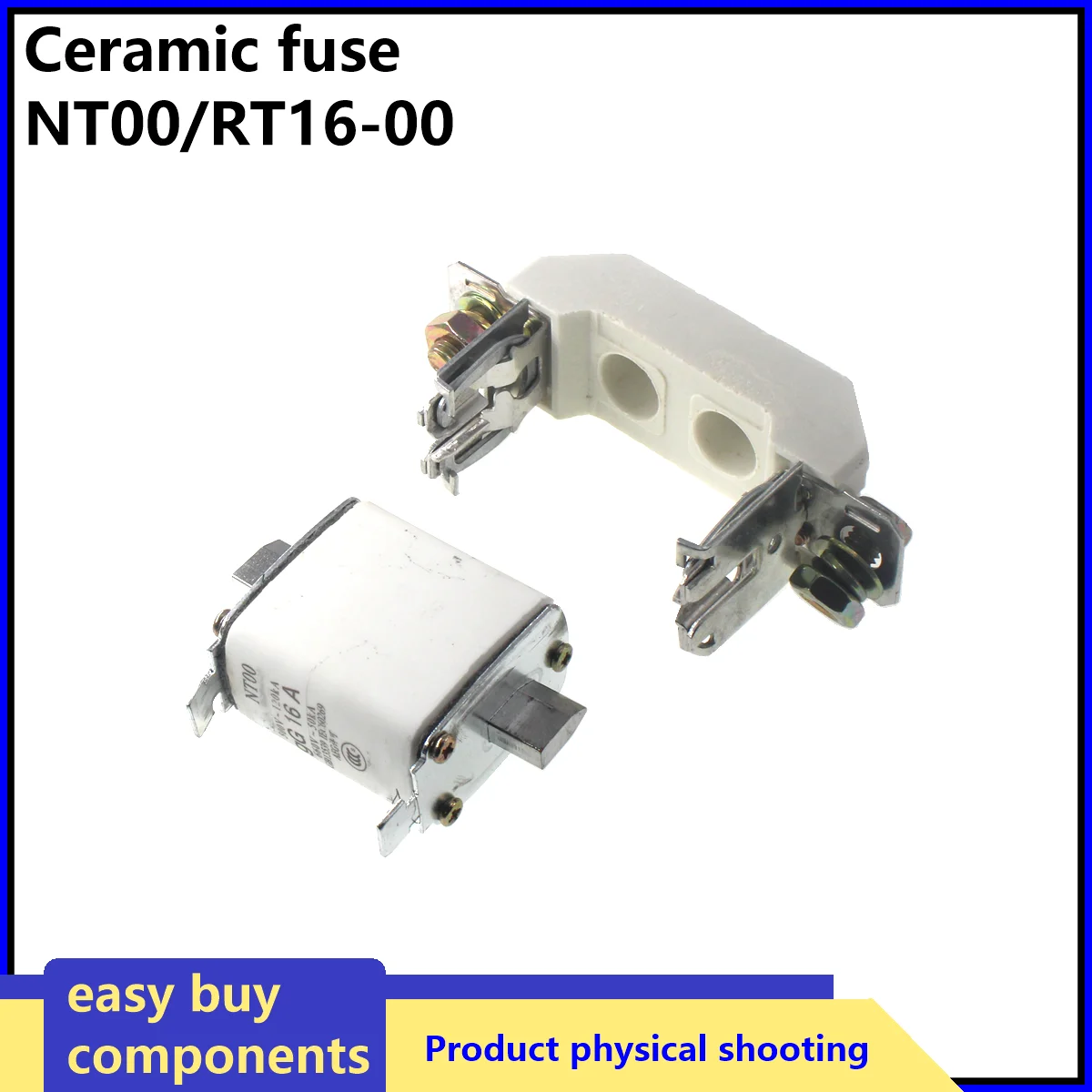 

Fuse Base Fuses Holder RT16 Quick Fast Blow Ceramic Fuses 20A 25A 32A 40A 50A 63A 80A 100A 125A 160A