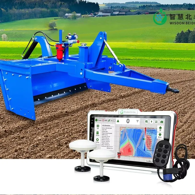 Hot Sale Agricultural Grader Scraper Double Control Leveling System Leveling Machine Land Leveler with CE Certification