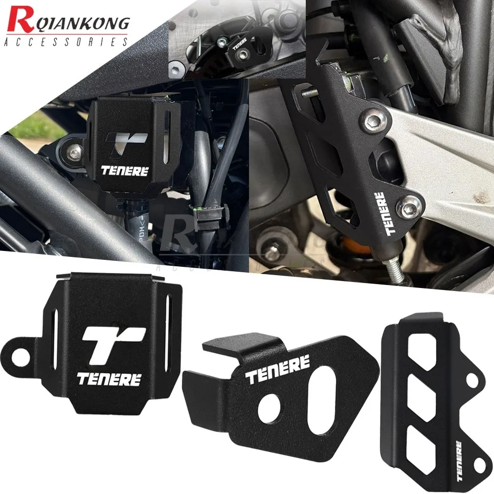 

2019-2025 2024 Motorcycle Rear Brake Master Cylinder Guard Cover ABS Sensor Guards For YAMAHA TENERE 700 T7 XTZ700 XTZ690 Tenere