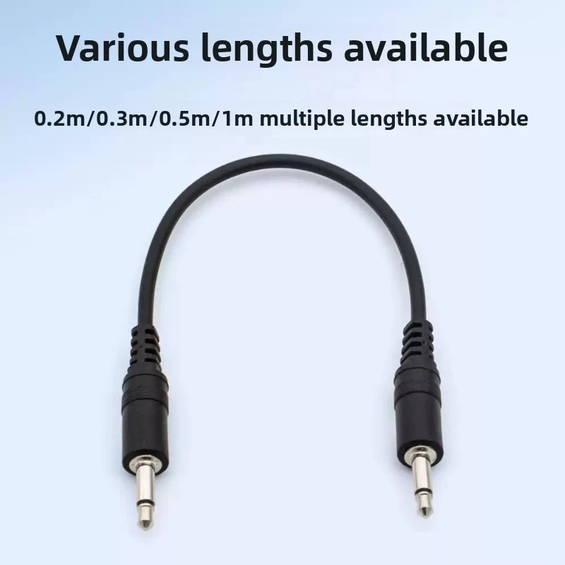 (3pcs) For 3.5mm Mono 2-Pole Male to Male AUX Audio Cable Short 2 Core Mono Trigger Cable for Synthesizer DC