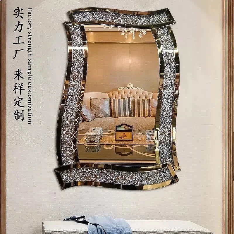 Elegant French Style Vanity Mirror, Tabletop Decorative Mirror for Bathroom Entryway, Home Decor