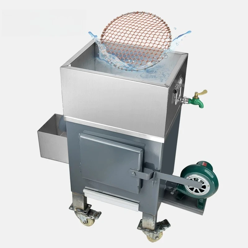 Barbecue shop stainless steel water tank carbon stove thickened energy-saving charcoal stove commercial cooking net charcoal sto