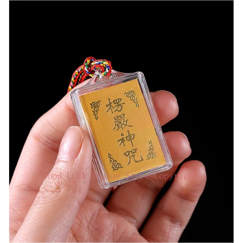 20PCS GOOD Buddhist supplies Greco-Buddhist pocket travel efficacious Mascot Buddhism Shurangama Mantra Pendant bless Amulet