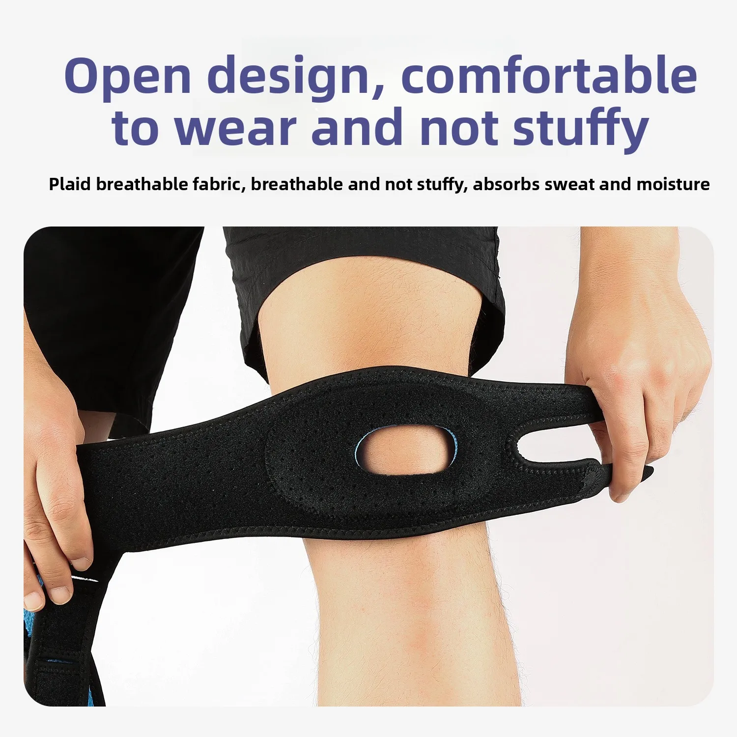 Sports knee pads, professional patellar straps for men and women, running skipping rope, compression fixation of knee joints