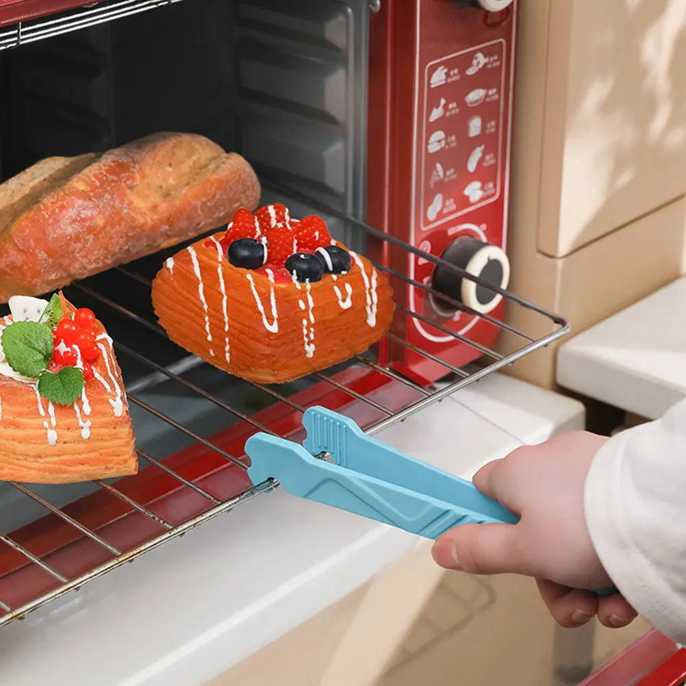 

2Pcs Food Clip Durable Nylon Tongs Cooking Bbq Grill Toast Supplies Household Kitchen Tools Cooking Tools Bbq Tongs