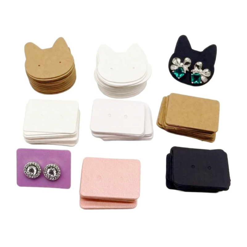 100pcs Multi Size Multi Color Earrings Cardboard Jewelry Latest Display Card Fashion Design Exquisite