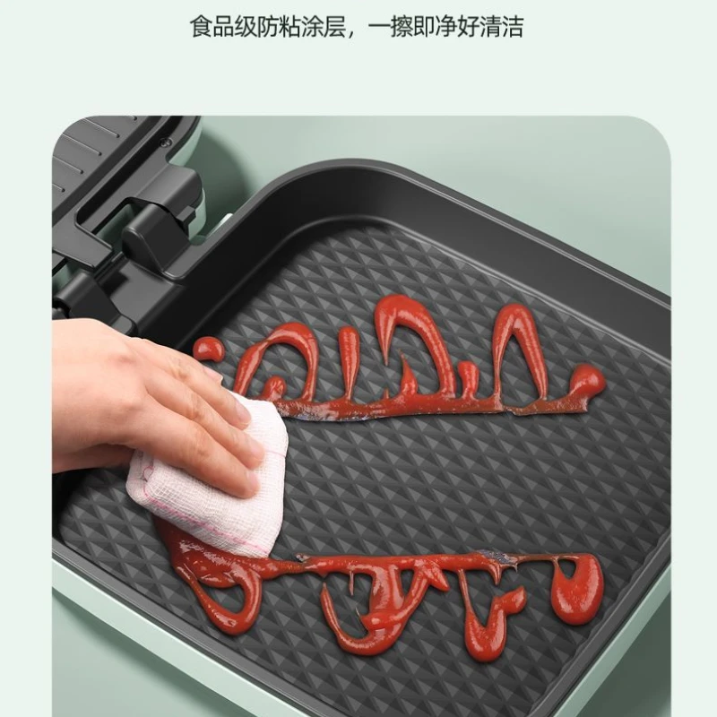 مقلاة الكيك الكهربائية المنزلية المطبخ فطيرة عموم كعكة كهربائية كشك على الوجهين التدفئة آلة فطيرة جديدة غير عصا 220 فولت