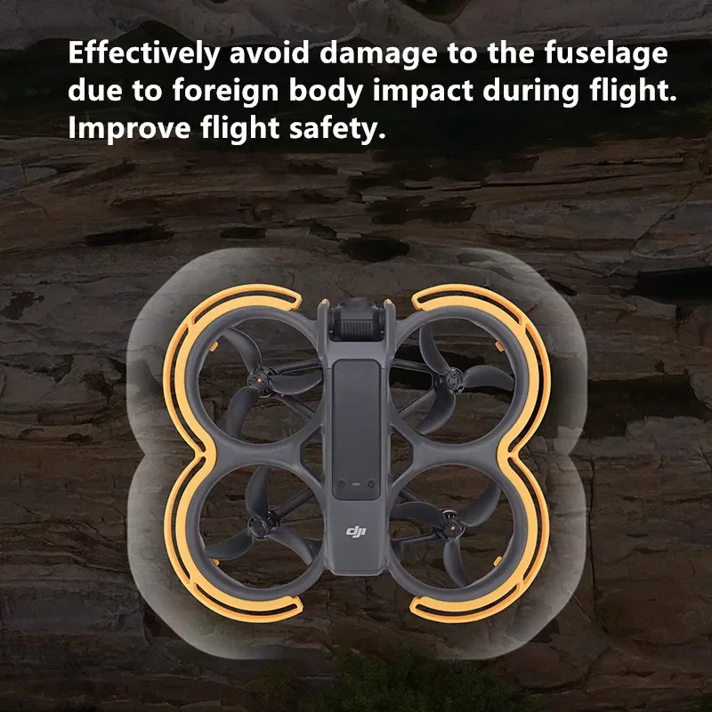 حافظة واقية لشفرة المروحة بدون طيار ، غطاء حماية حلقة مضادة للتصادم ، مقاوم للخدش ، ملحقات ل DJI AVATA 2
