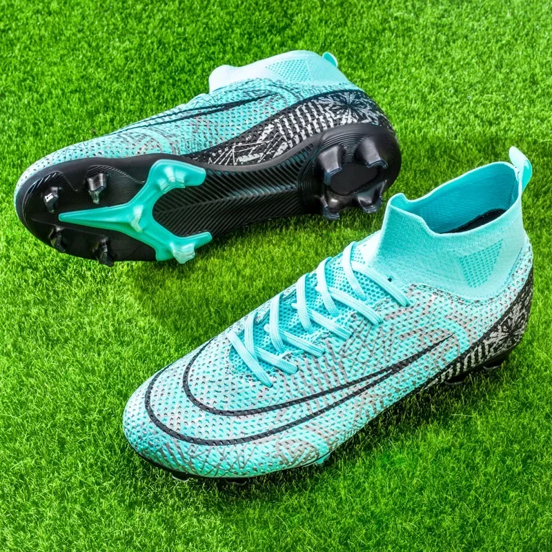 Football Boots Men Soccer Cleats TF/FG Kids Wear-Resistant Training Shoes Outdoor Non-Slip Sneakers Size 34-46 Chuteira De Campo