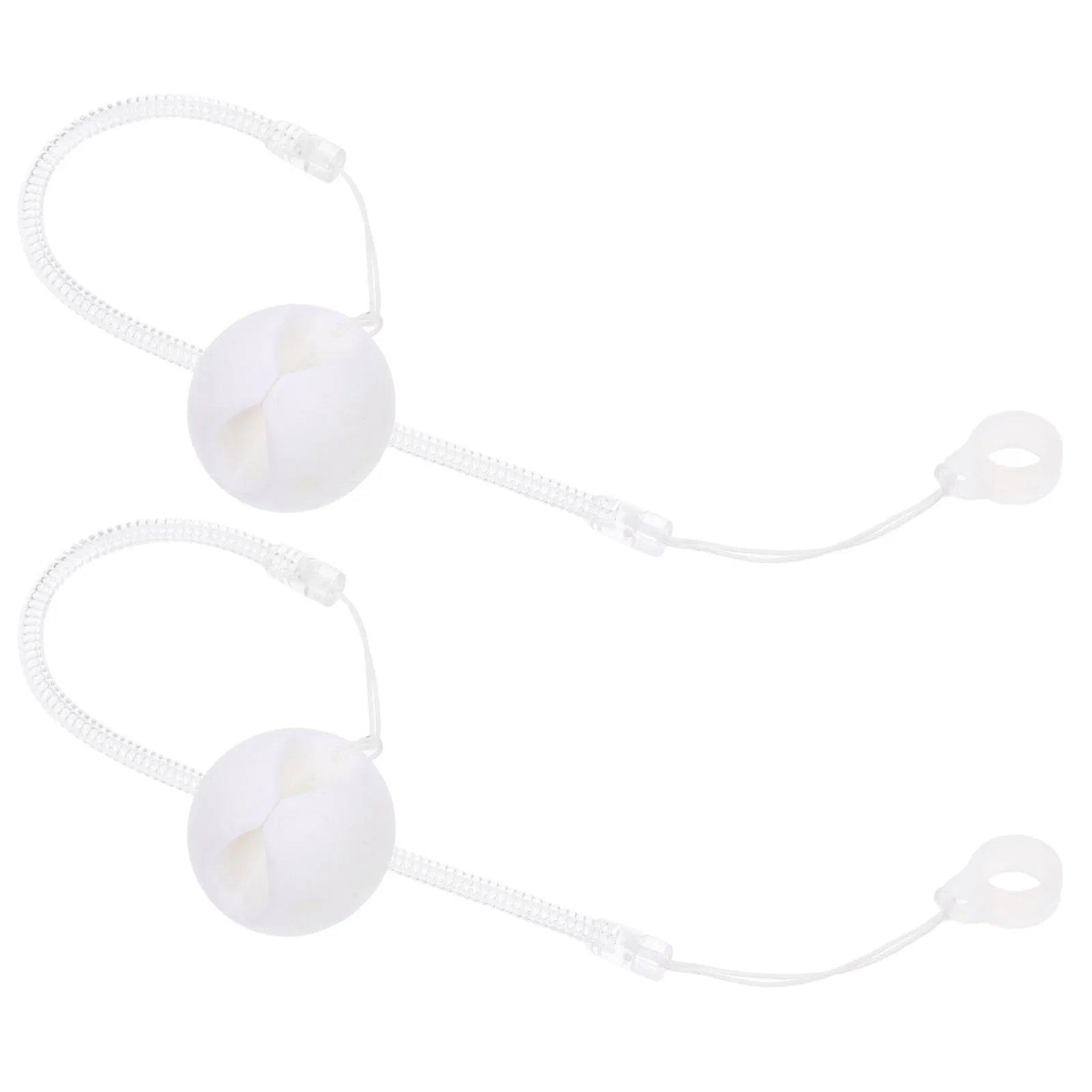 

2pcs 25Cm Secure Chain Silicone Base Anti Drop Handwriting Holder Theft Resistant Pen Tether Office School Counter