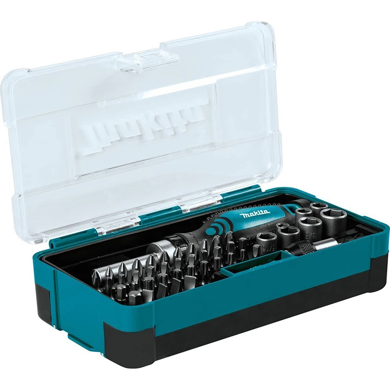 Makita B-36170 47-Piece Rachet Wrench and Bit Set Electric Hand Drill Hexagon Handle Screwdriver Bits Set