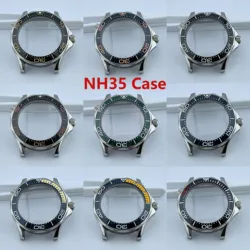 Watch Case N H35 Case N H35 Dial Stainless Case Men Automatic Mechanical Sapphire Glass Waterproof Watch Fit N H35 Movement