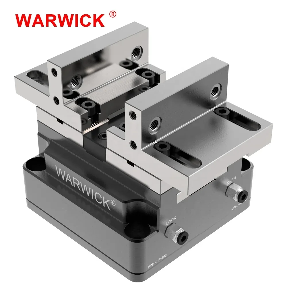 WARWICK KSP-100 Pneumatic Concentric Vise Durable Zero-point 5 Axis Air Chuck For VMC ROTARY