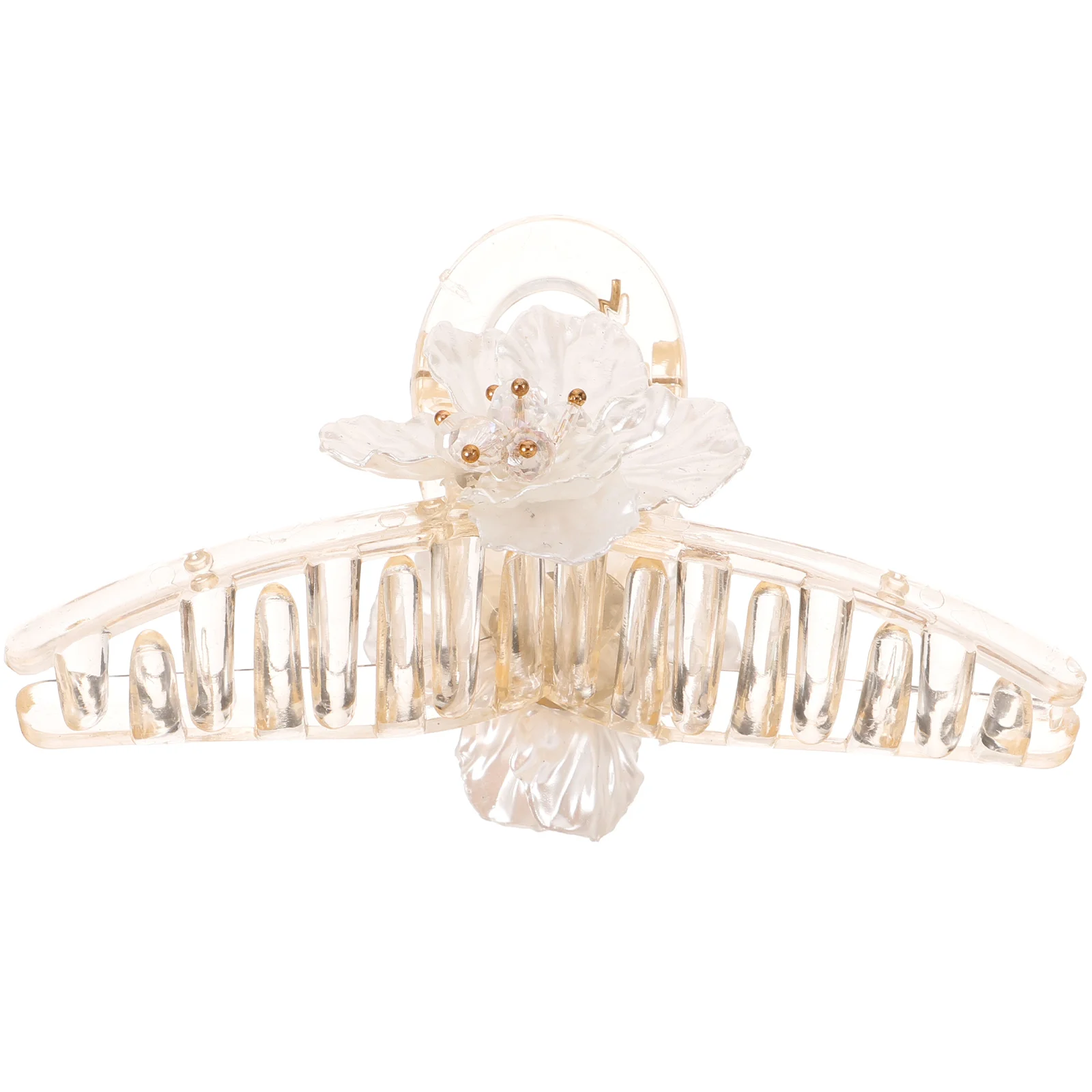 

Crystal Flower Hair Claw Clips Lightweight Durable Shower Hairpins Jaw Resin Pins Everyday Stylish Accessories High quality