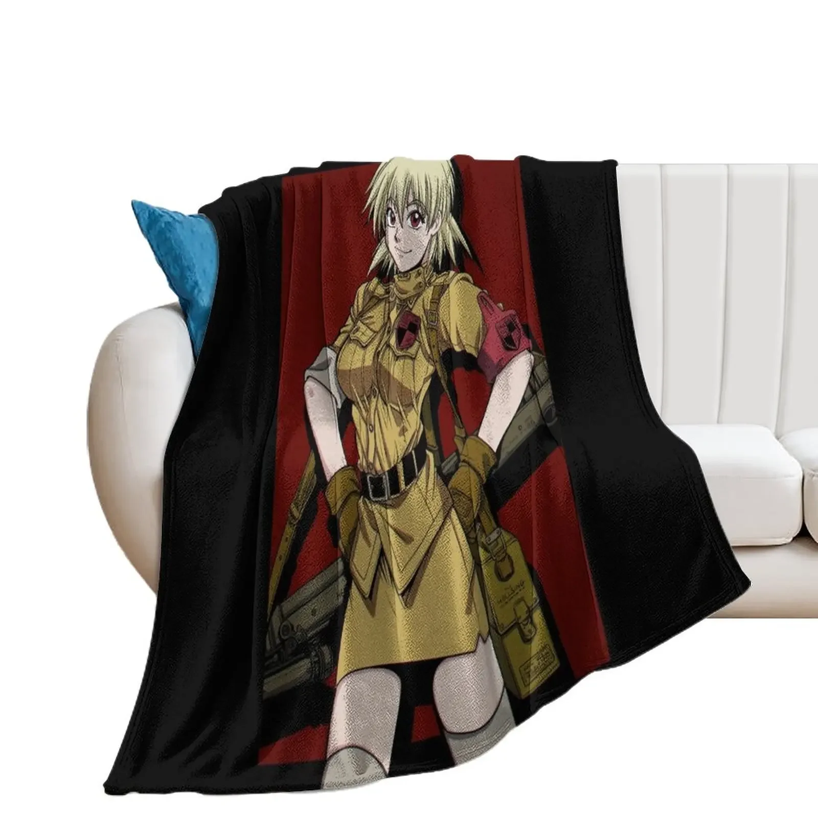 Seras Victoria Throw Blanket anime Bed linens heavy to sleep Blankets