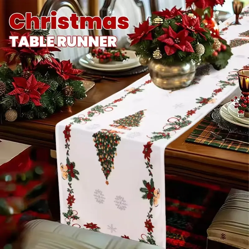 Christmas Christmas Waterproof Table Runner,Seasonal Winter Xmas Holiday Kitchen Dining Table Decor for Indoor Outdoor Home Party Decor - Aliexpress Deal