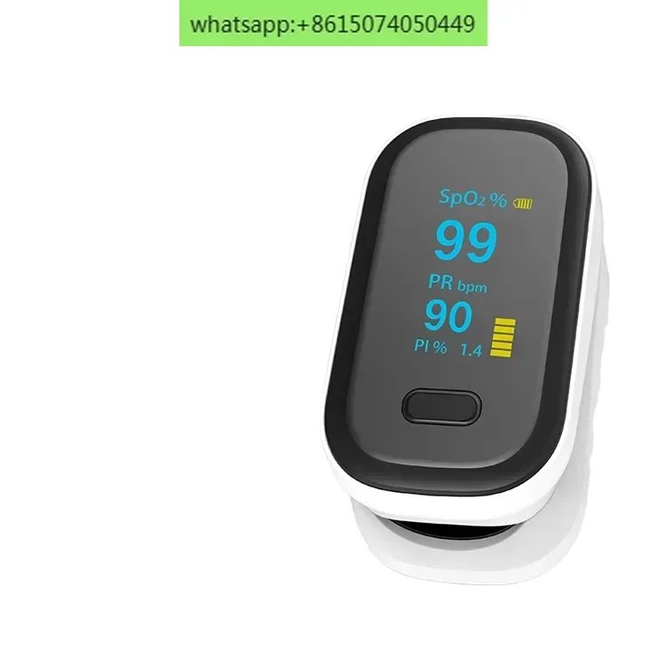 SPO2 PR Monitoring Fingertip Pulse Oximeter Bluetooth Connected Organic Light Emitting Diode Display Digital Oximeter