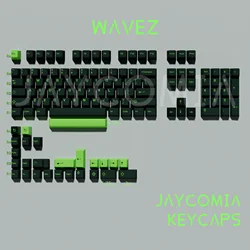 GMK Wavez Cherry Profile Double Shot 132 Keys ABS Material For Mechanical Keyboard 7u space keys KIT