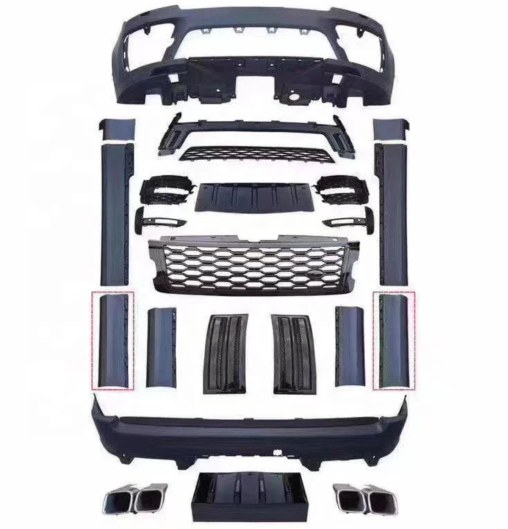 Hot selling front  rear bumper grille body kit for 2018 Range Rover Vogue SVO upgrade to 2021 body kit car parts