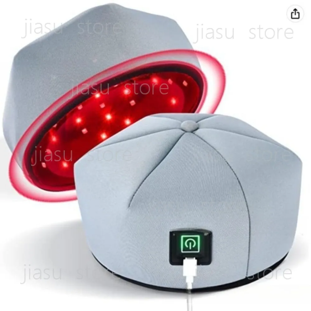 LED Red Light  Heating Cap, Phototherapy Therapy Hat for Household Scalp Care Hair Treatment Beauty Device