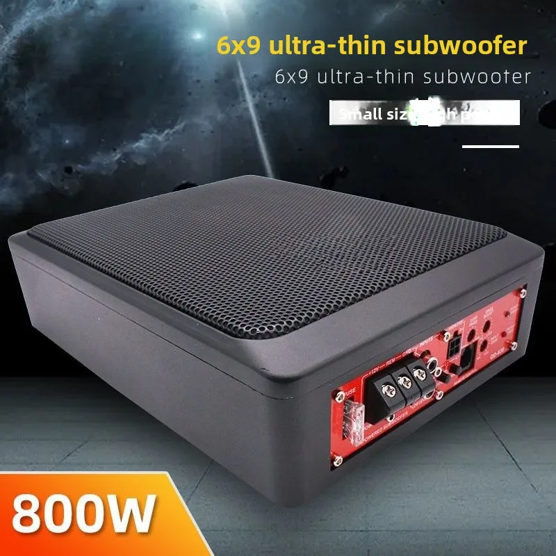 6*9 дюймов 800 Вт автомобильный аудио модифицированный высокой мощности активный 12 В ультратонкий автомобильный сабвуфер автомобильный тяжелый бас