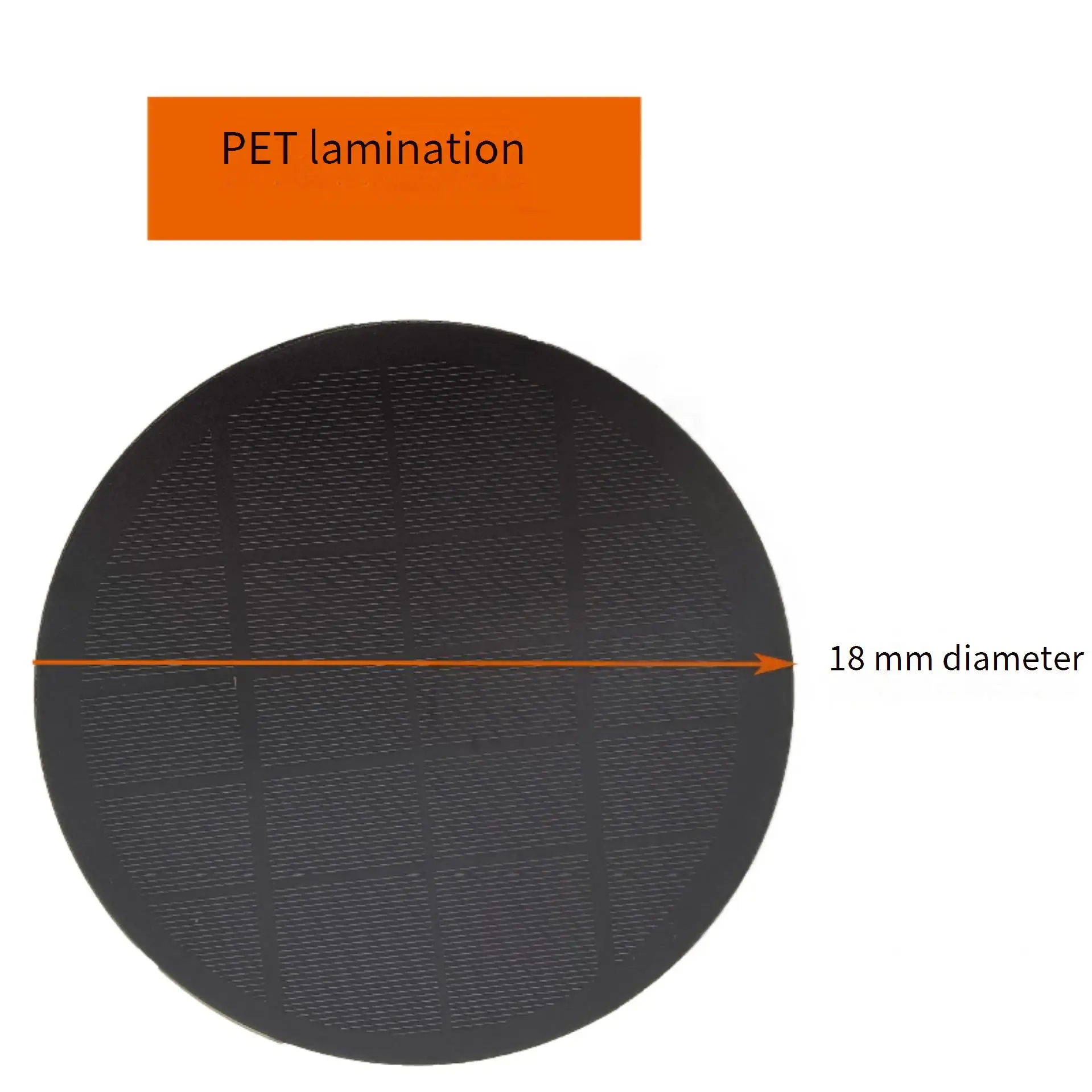 Oni-In Solar Power Generation Panel, 5W5V, Painel De Luz Redonda, Célula Solar De Gramado, Painel De Geração De Energia