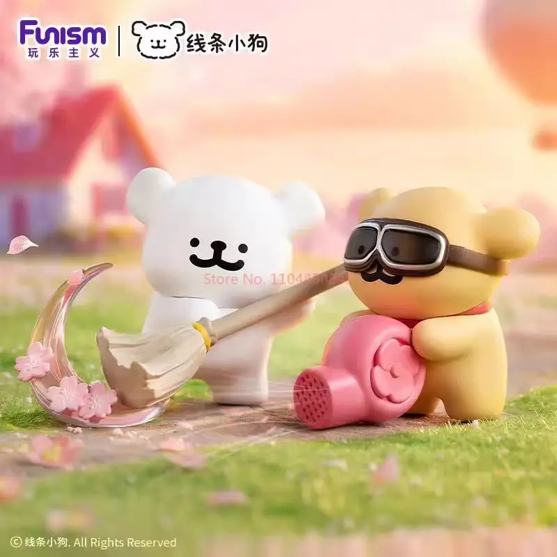 حار الأصلي Funism المالطية صندوق أعمى رومانسية أزهار الكرز سلسلة صندوق الغموض Kawaii دمية سطح المكتب الحلي لطيف هدية