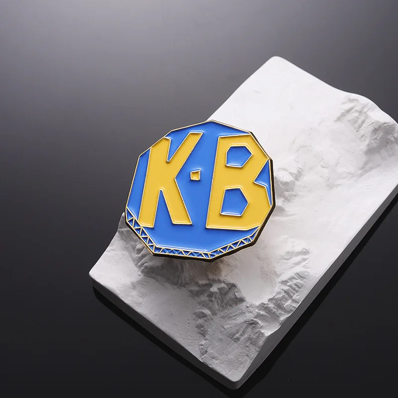 English Letter Cartoon Soup Bowl Pins Bag Decorative Metal Badge Accessories Wholesale Gift to Friends
