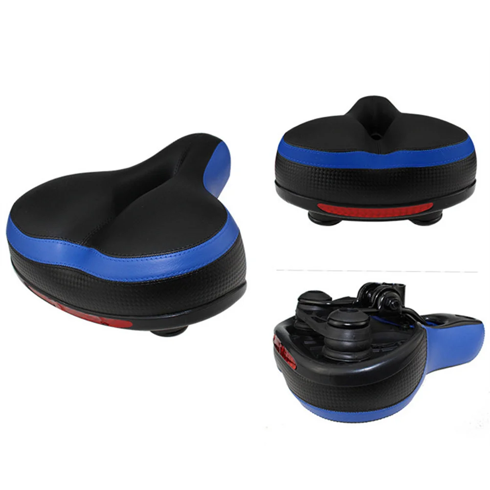 

Bike Saddle Thick Sponge Padding Elastic Cover Reflective Sticker Stable Shock Absorbing Cycling Seat Road Mountain