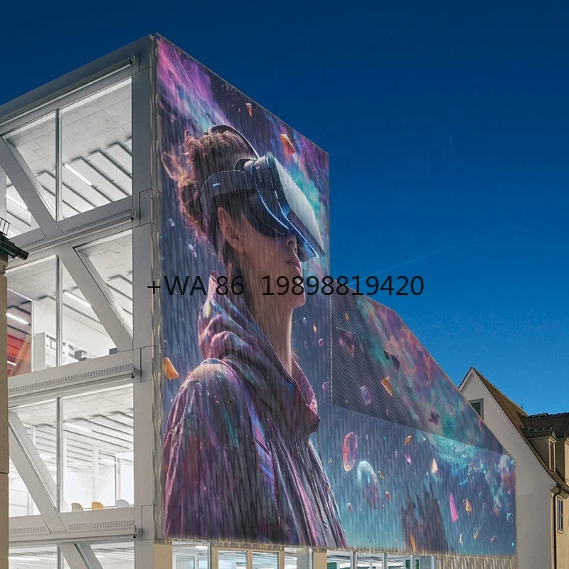 

Настраиваемая ультратонкая клейкая пленка P10.4, прозрачный светодиодный экран, гибкая оконная панель, анимация, встроенные CMS для комнатной рекламы