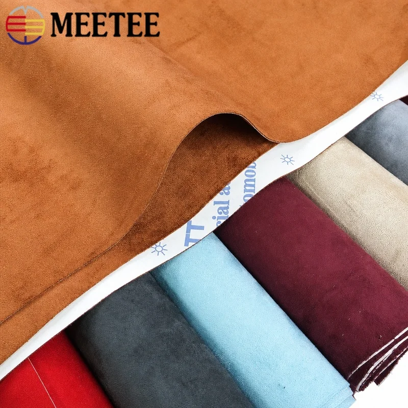 

Meetee 0.8mm Thick Suede Self-adhesive Fabric Patches Velvet Fabrics Car Interior Elasticity Repair Decor Cloth Sewing Supplies