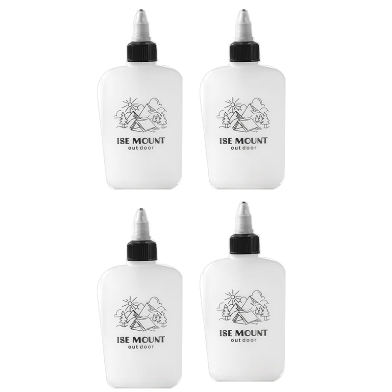 

High Quality-4Pcs Outdoor Oil Bottles Portable Oil Bottles Oil Seasoning Bottles With Twist Top Cap Sealed Picnic BBQ Oil Season