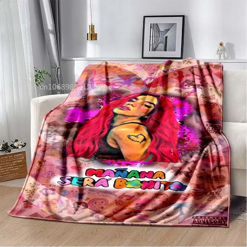 Latin Singer Karol G Manana Series Soft Plush Flannel Blanket Living Room Bedroom Bed Couch Picnic Cover Music Lover