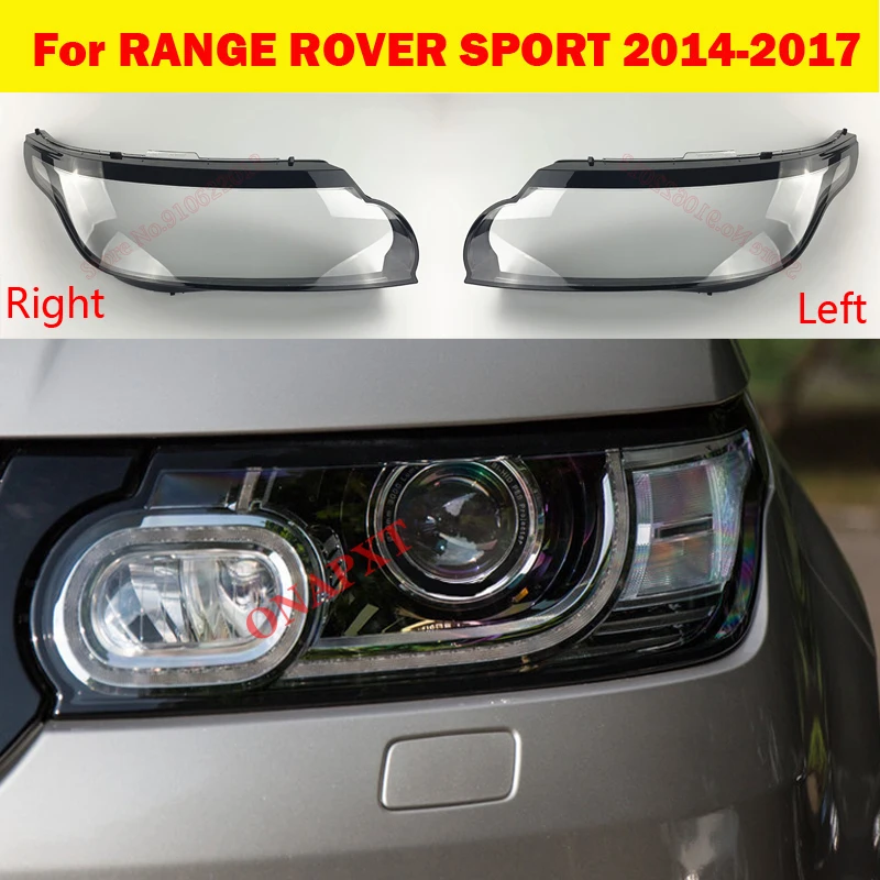 Light Caps Car Front Headlight Cover Glass Lens Shell Car Front Headlight Cover For LAND ROVER RANGE ROVER SPORT 2014-2017