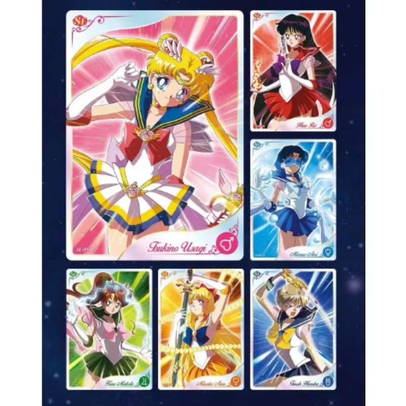 2023 New Anime Sailor Moon Silver Crystal Collection Cards Goddess Story Full Flash Special Edition Cards Children\'s Toys Gifts