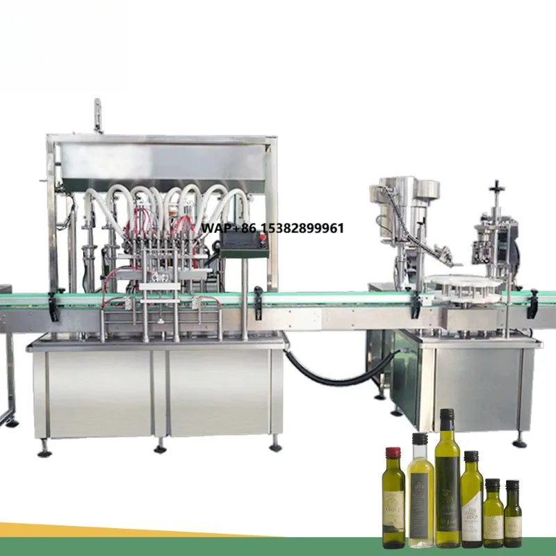 Shhonor Olive Oil Linear Liquid Filling Machine Oil Bottling and Capping Line