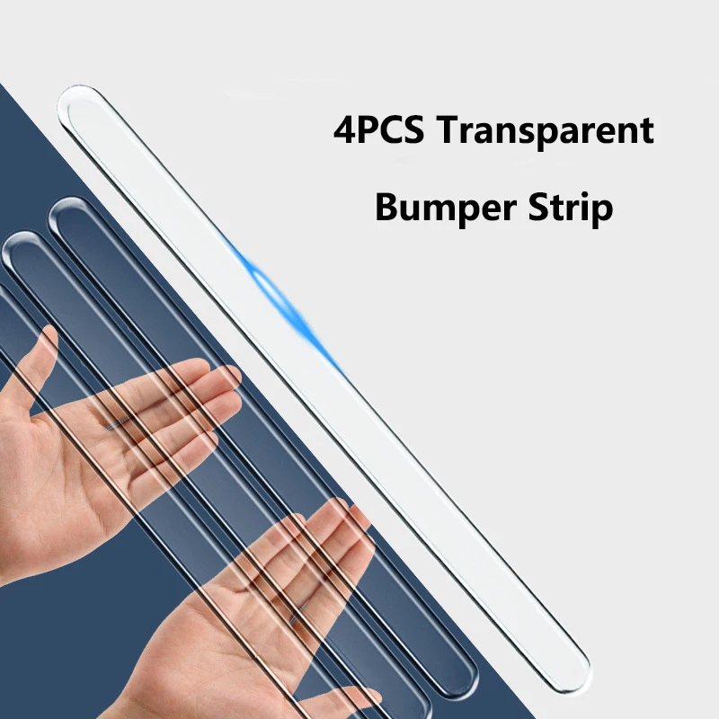 확장 자동차 문짝 범퍼 스트립, 투명 바디 보호대, 긁힘 방지 및 긁힘 방지 보호 스트립, 바디 장식 스트립, 4 개 