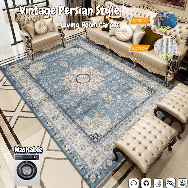 Vintage Classic Carpets for Living Room Decoration Oriental Bedroom Decor Area Rugs Lounge Rug Old Fashion Entrance Door Mat